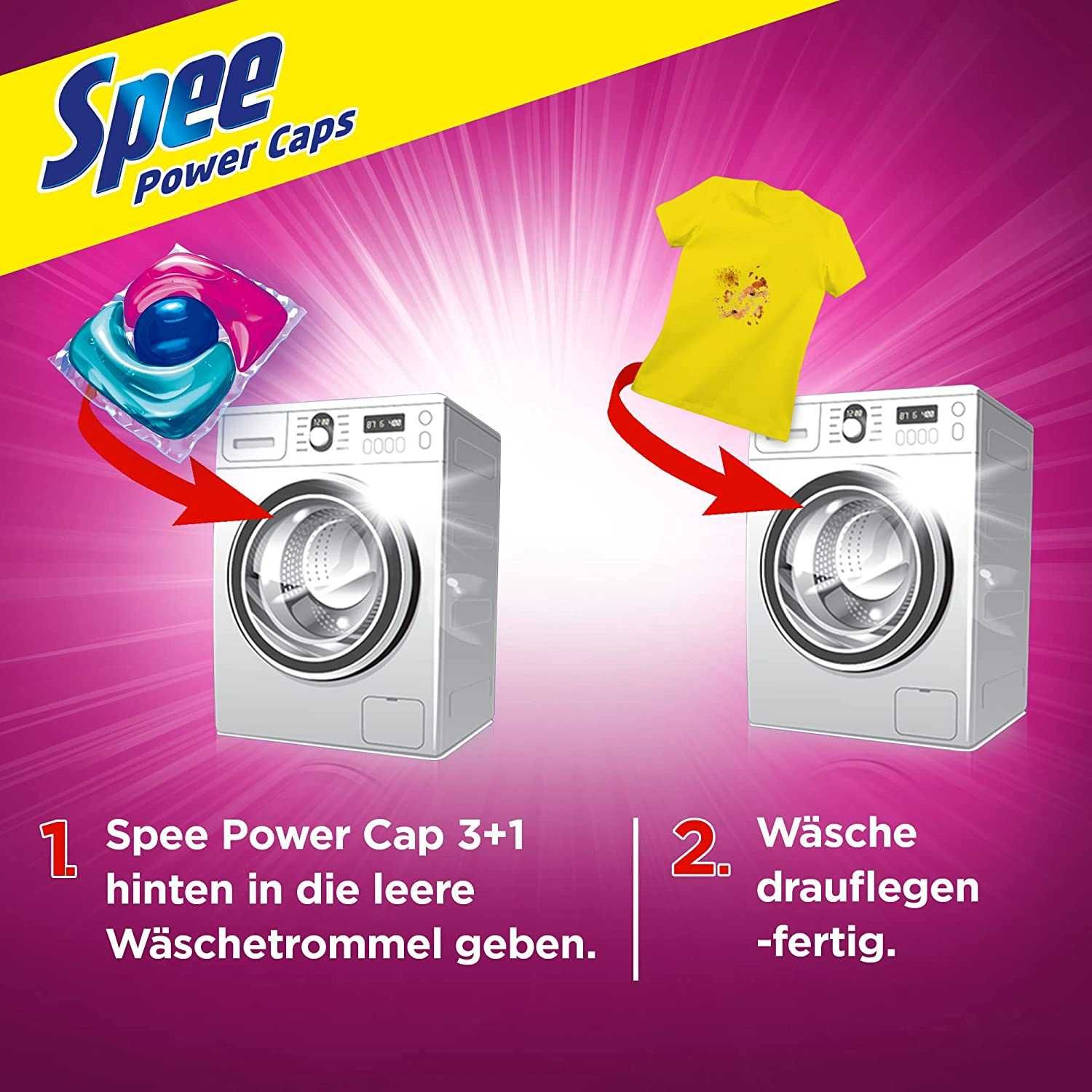 Spee Power Caps Color 3+1 Kapsułki Do Prania 60 Sztuk