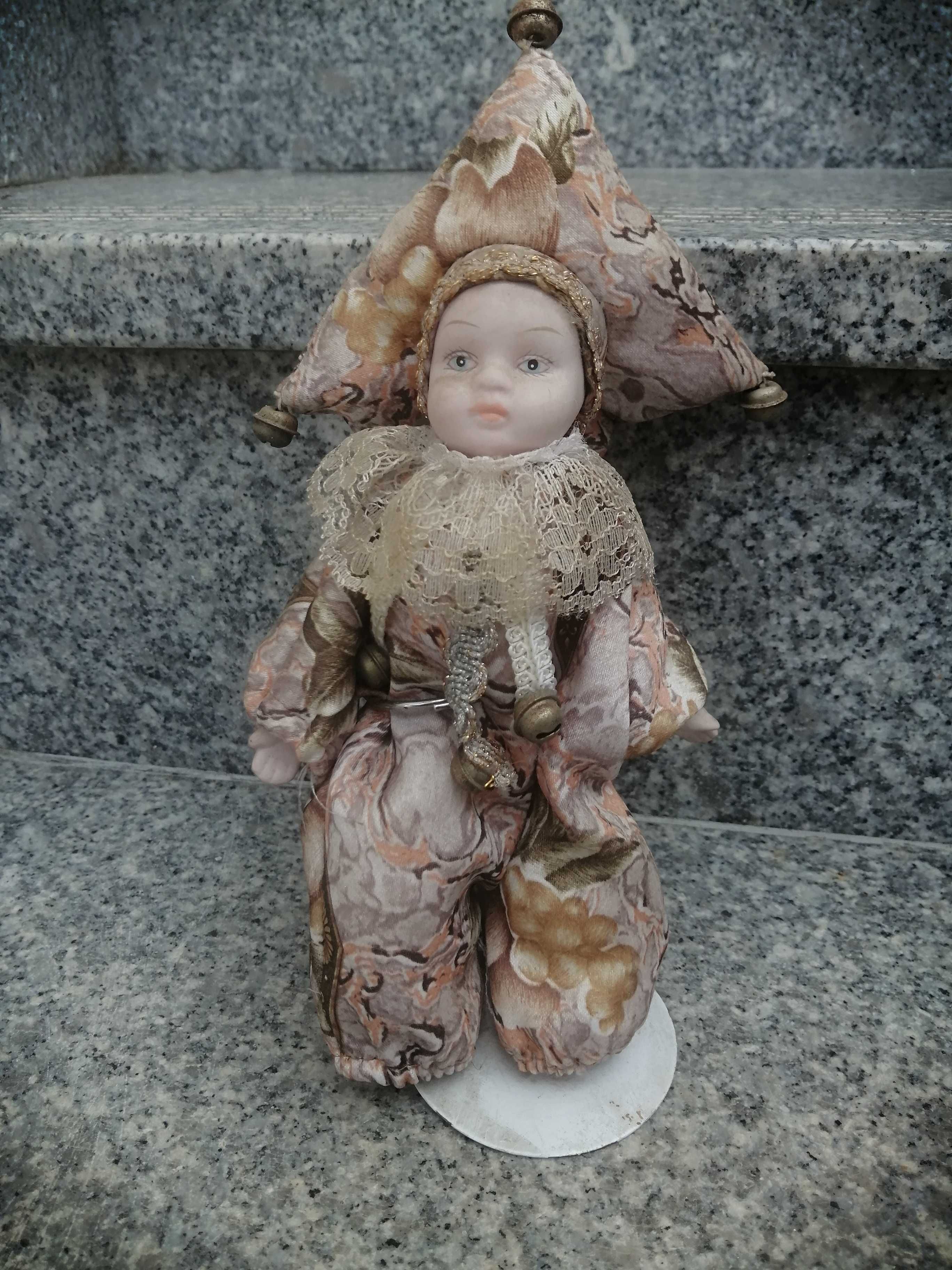 Boneco palhaço antigo boneca porcelana