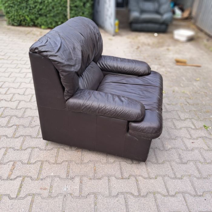 Fotel  skórzany .