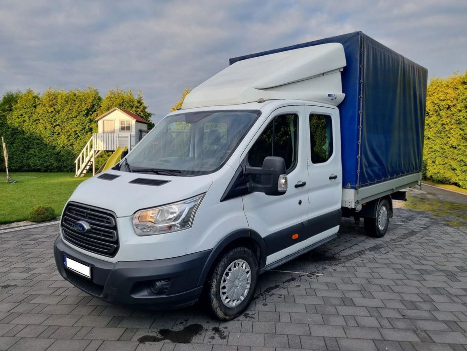 Ford TRANSIT DOKA MAX DŁUGI  7 MIEJSC 170 koni Salon PL FV23% Zamiana na osobowe lub Autolawete