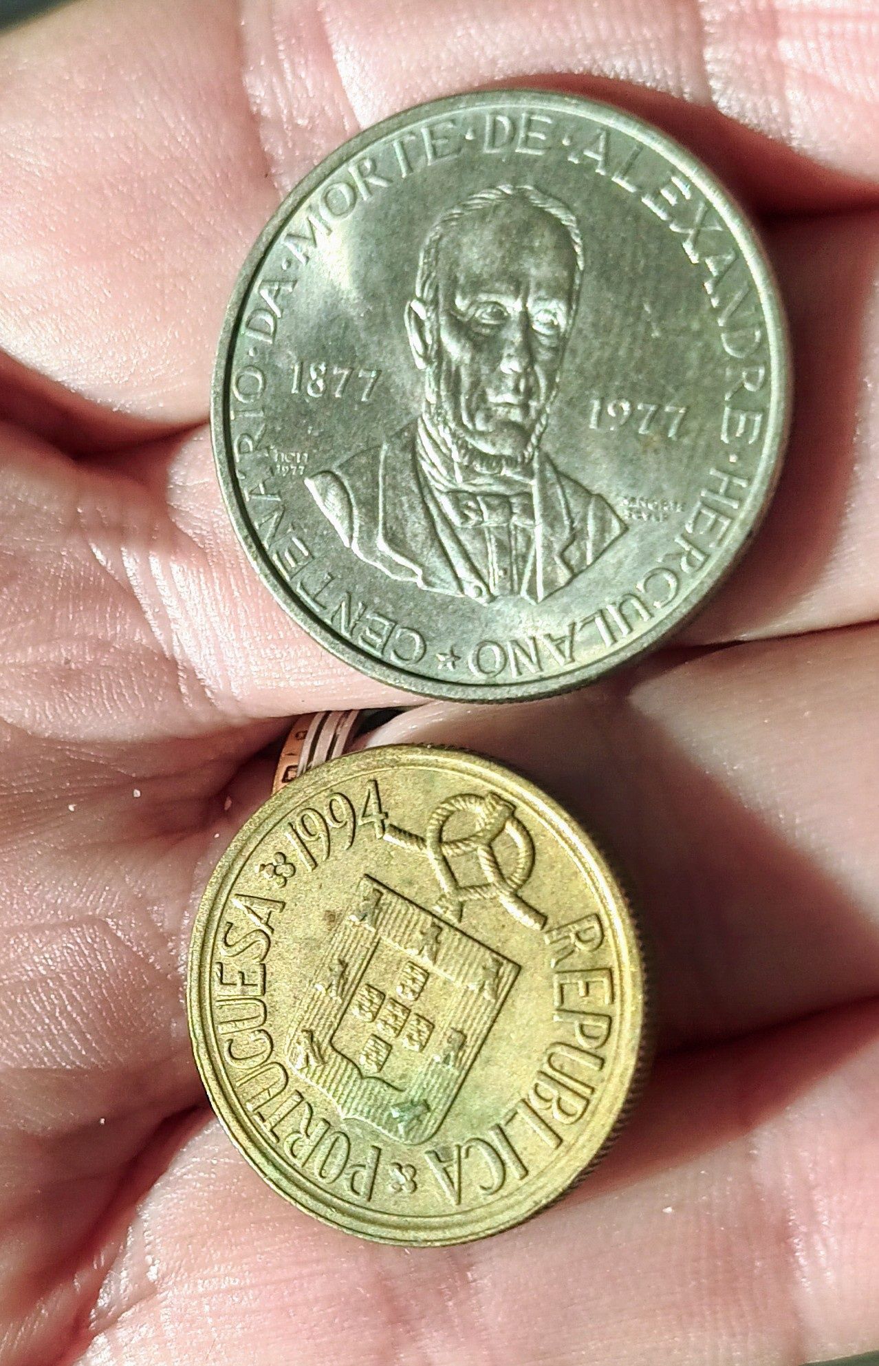 Portugal - 5$00 ( Prata) - 1933 / 1977/ 94  ; 2$50 - 1943/1944//46/51