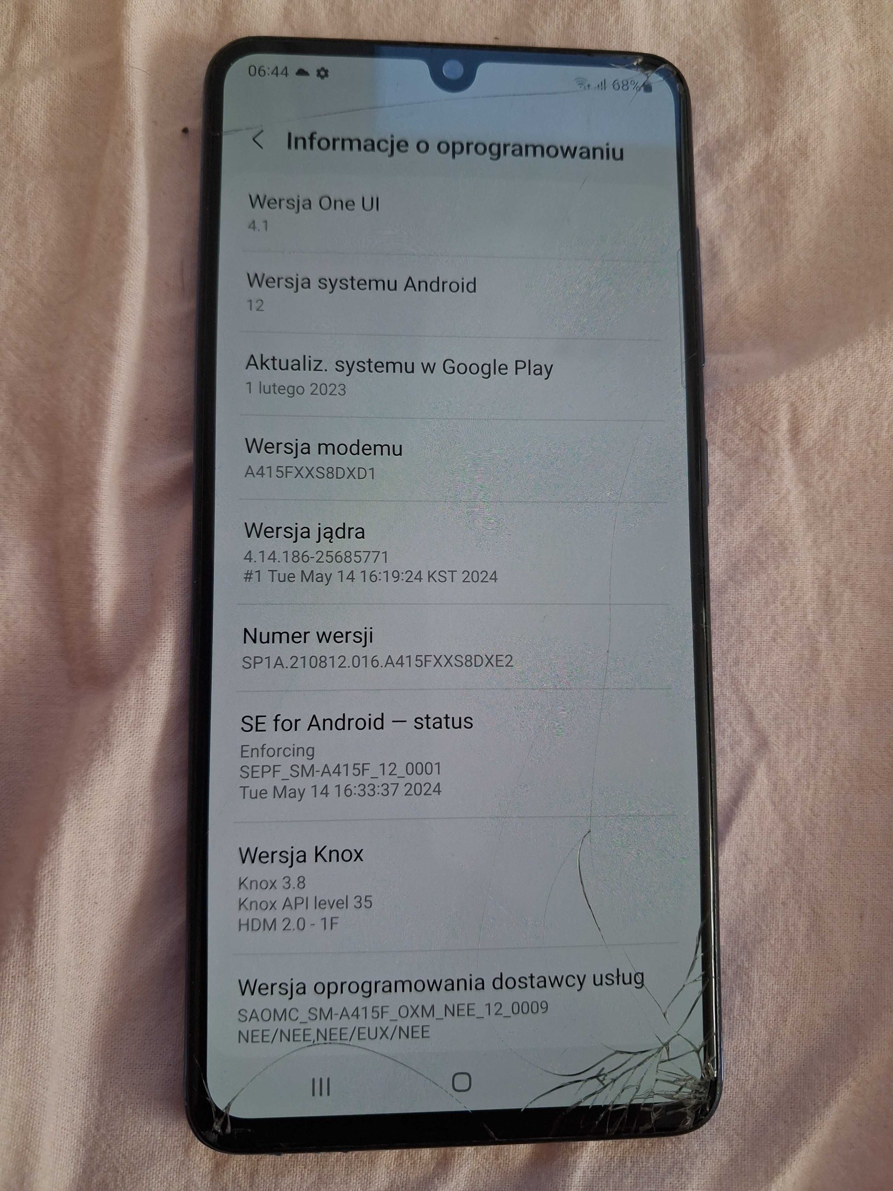Telefon Samsung Galaxy A41 4/64 gb Dual Sim Android 12 A415F/DSN