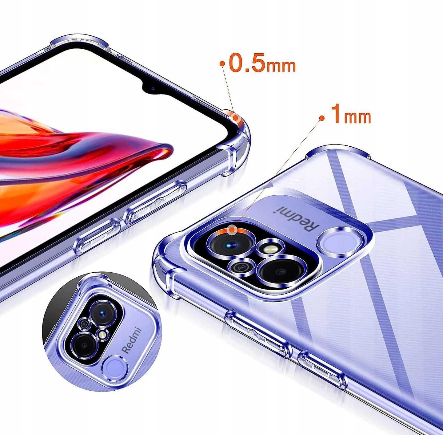 Etui Anti-Shock do Xiaomi Redmi 12C + Szkło Hartowane