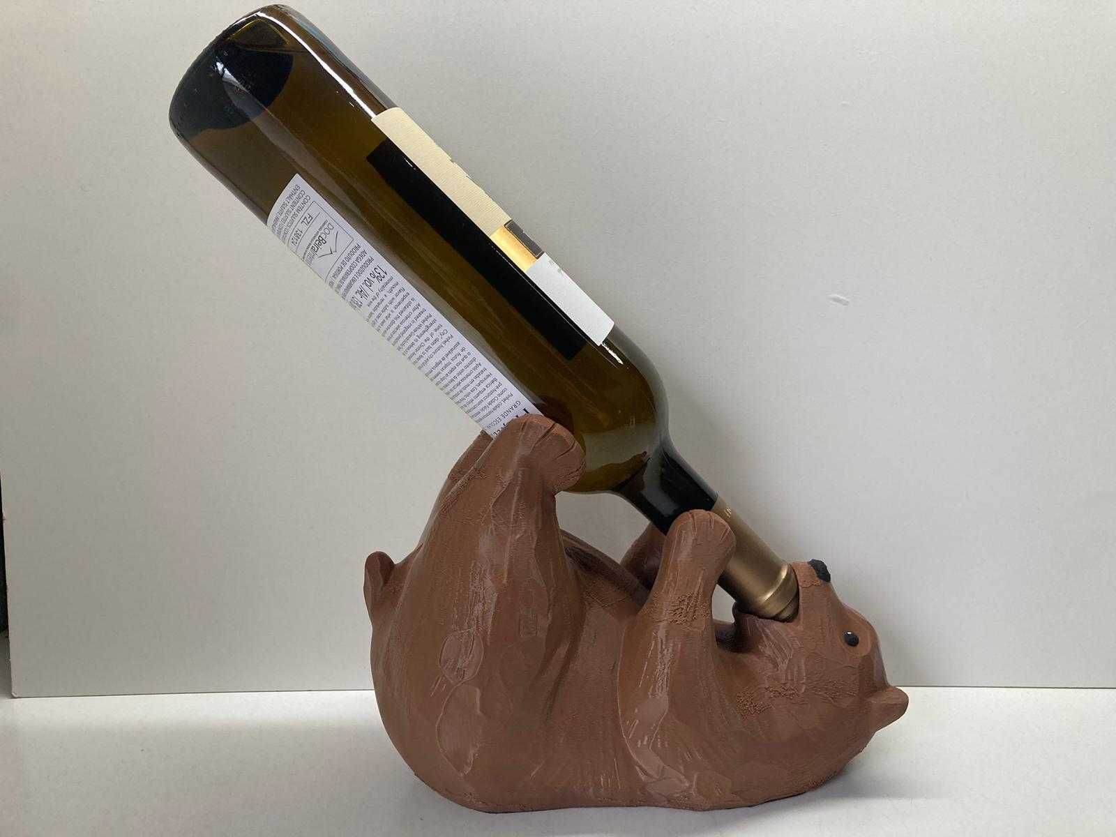 Suporte para Garrafas de Vinho (Urso)