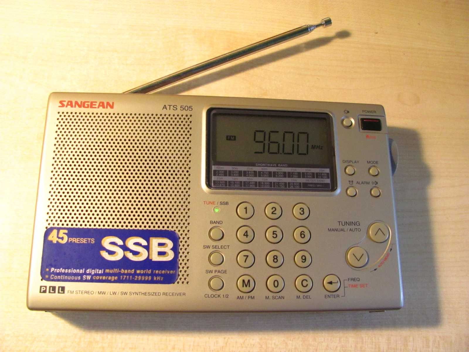 Radio przenośne globalne SANGEAN ATS 505 LW/MW/SW/SSB