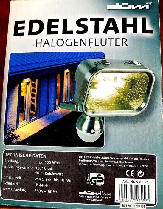 Halogeny 2 sztuki, 300W i 150W, nierdzewne