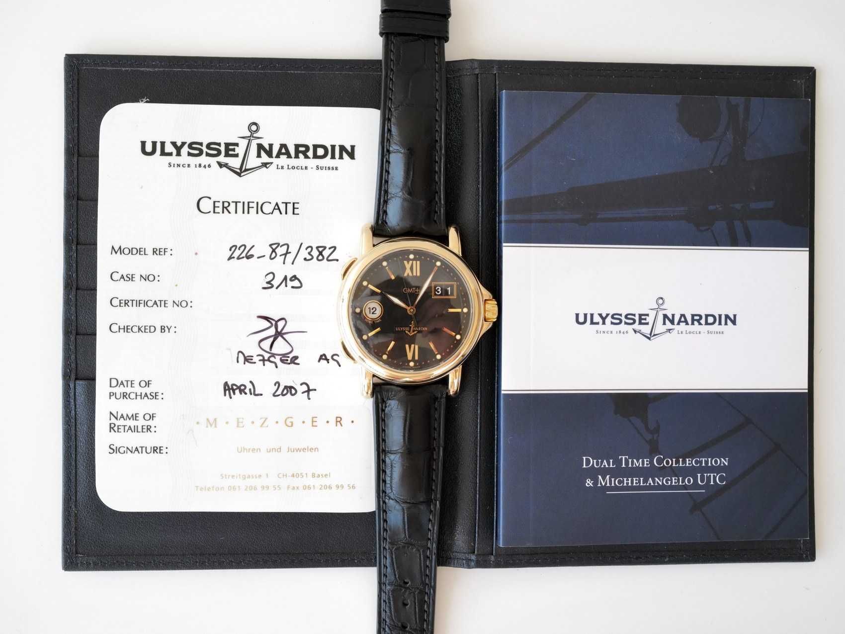 Ulysse Nardin Dual Time 40 GMT Big Date 18K Rose Gold