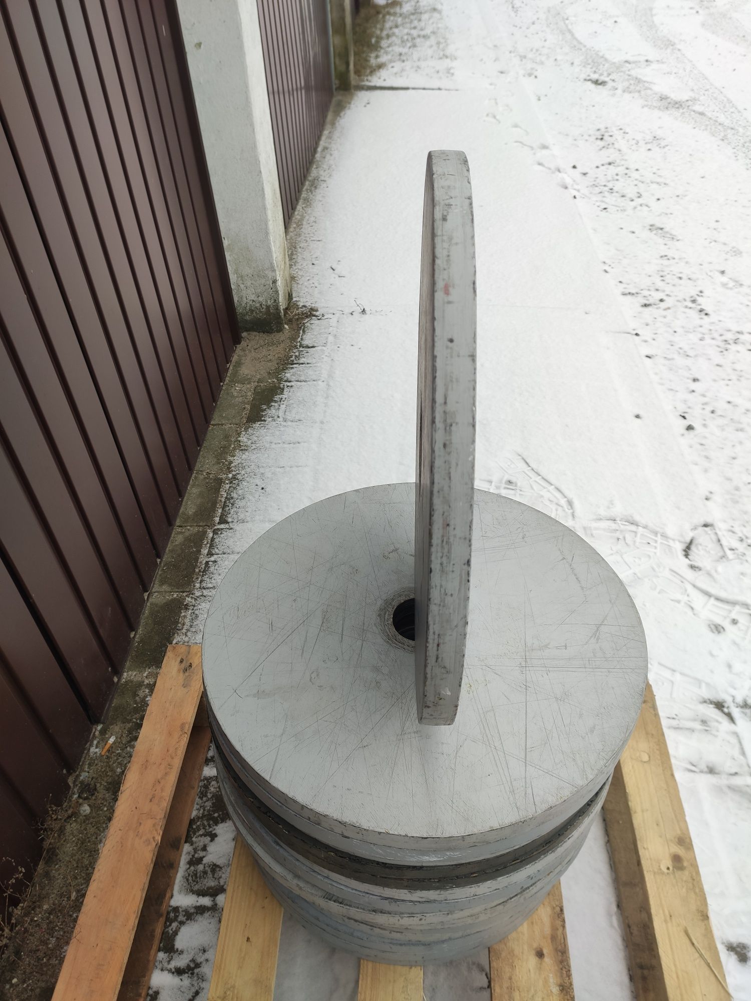 Drewniane talerze olimpijskie techniczne 2x2,5kg # wysyłka