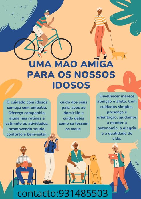 Tomo conta de idosos