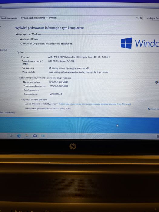 Duży laptop HP Pavilion 17"