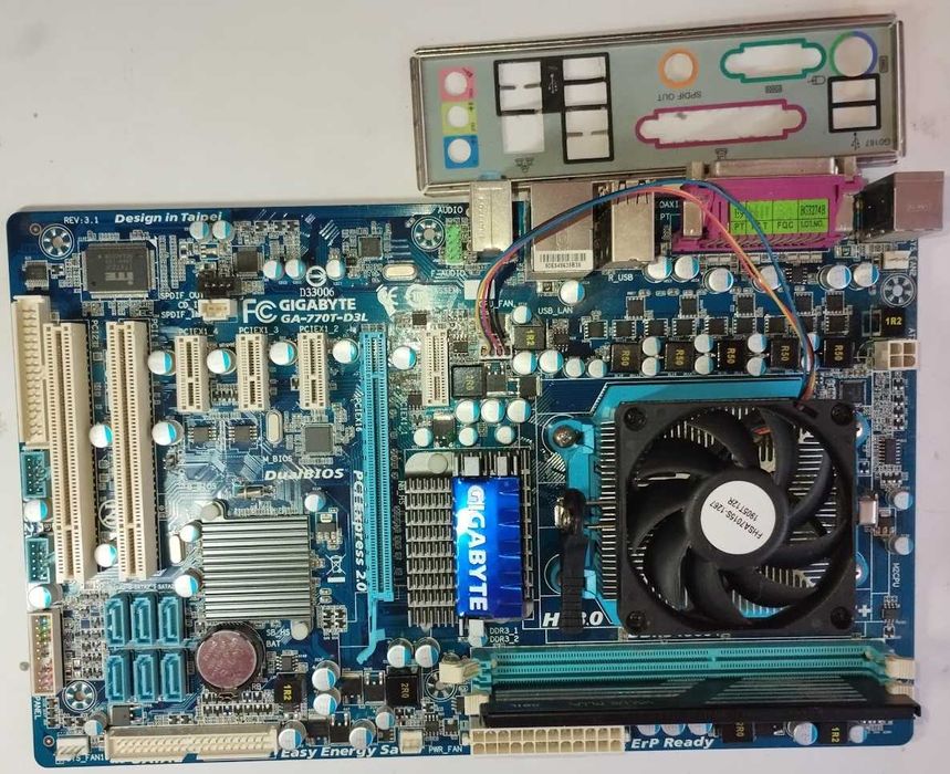 Gigabyte GA-770T-D3L +Athlon 3GHz + Pamięć DDR Geil RAM 4GB