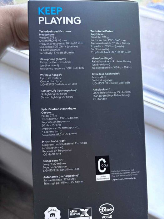 Навушники Logitech Lightspeed Wireless RGB Gaming Headset G733 Lilac