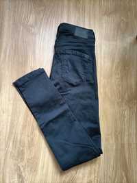 Czarne spodnie damskie jeansowe rurki skinny W26 Big Star