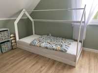 Łóżko łóżeczko dziecięce dla dziecka duże domek dom białe