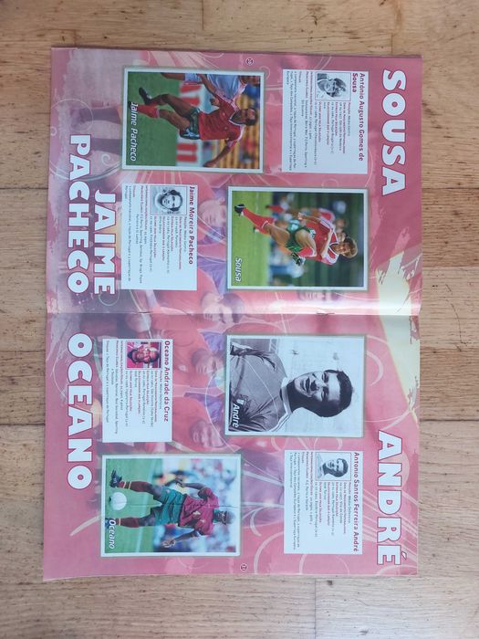 Caderneta de cromos - Álbum Glórias da Selecção - Completa