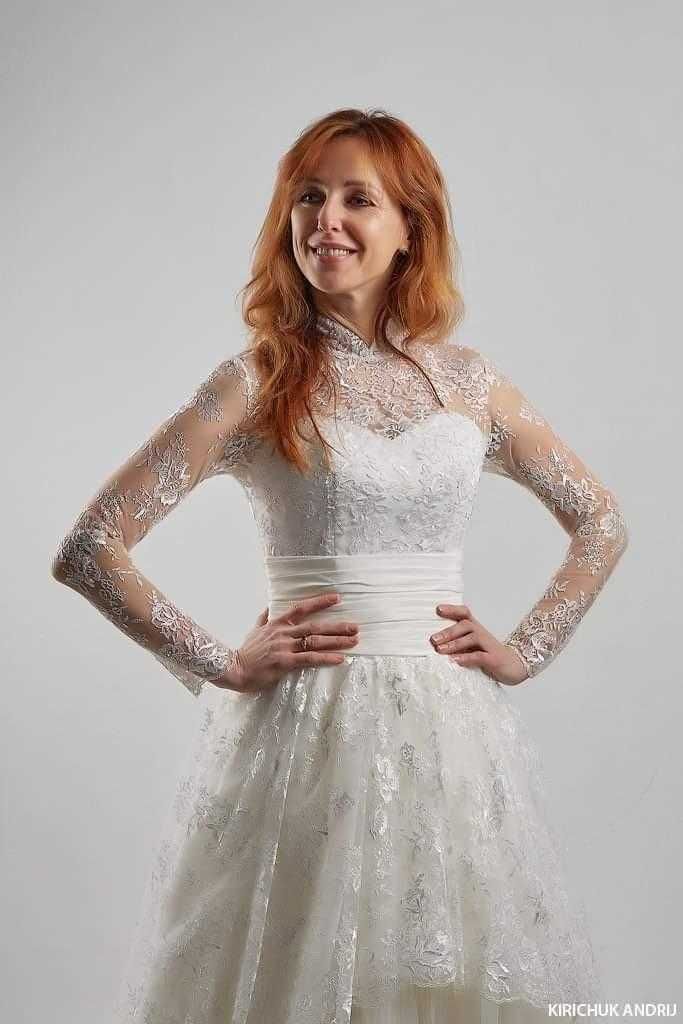 Весільна сукня Agnes 42 розмір, колір айворі.