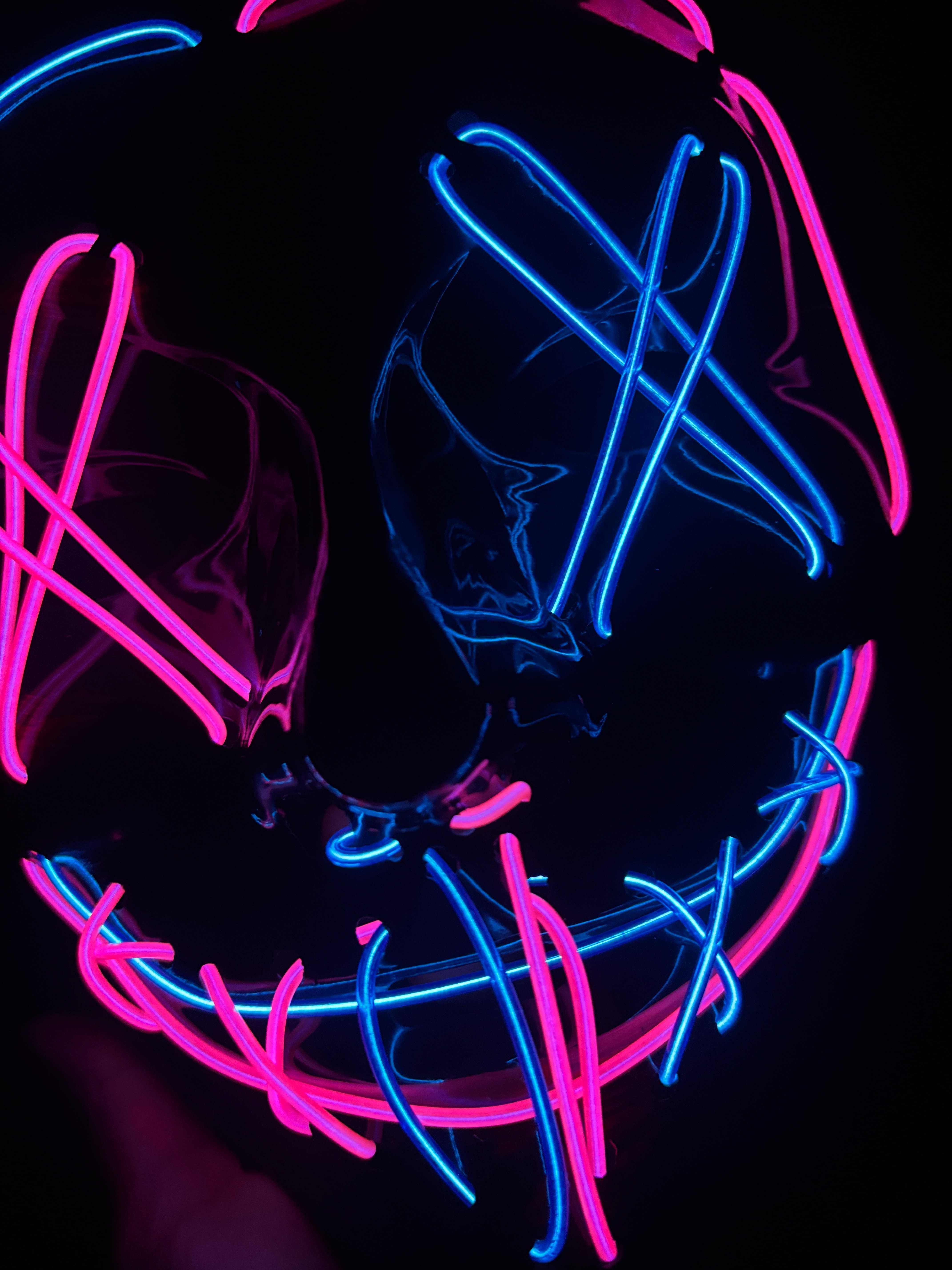 Máscara nova Halloween/Carnaval LED