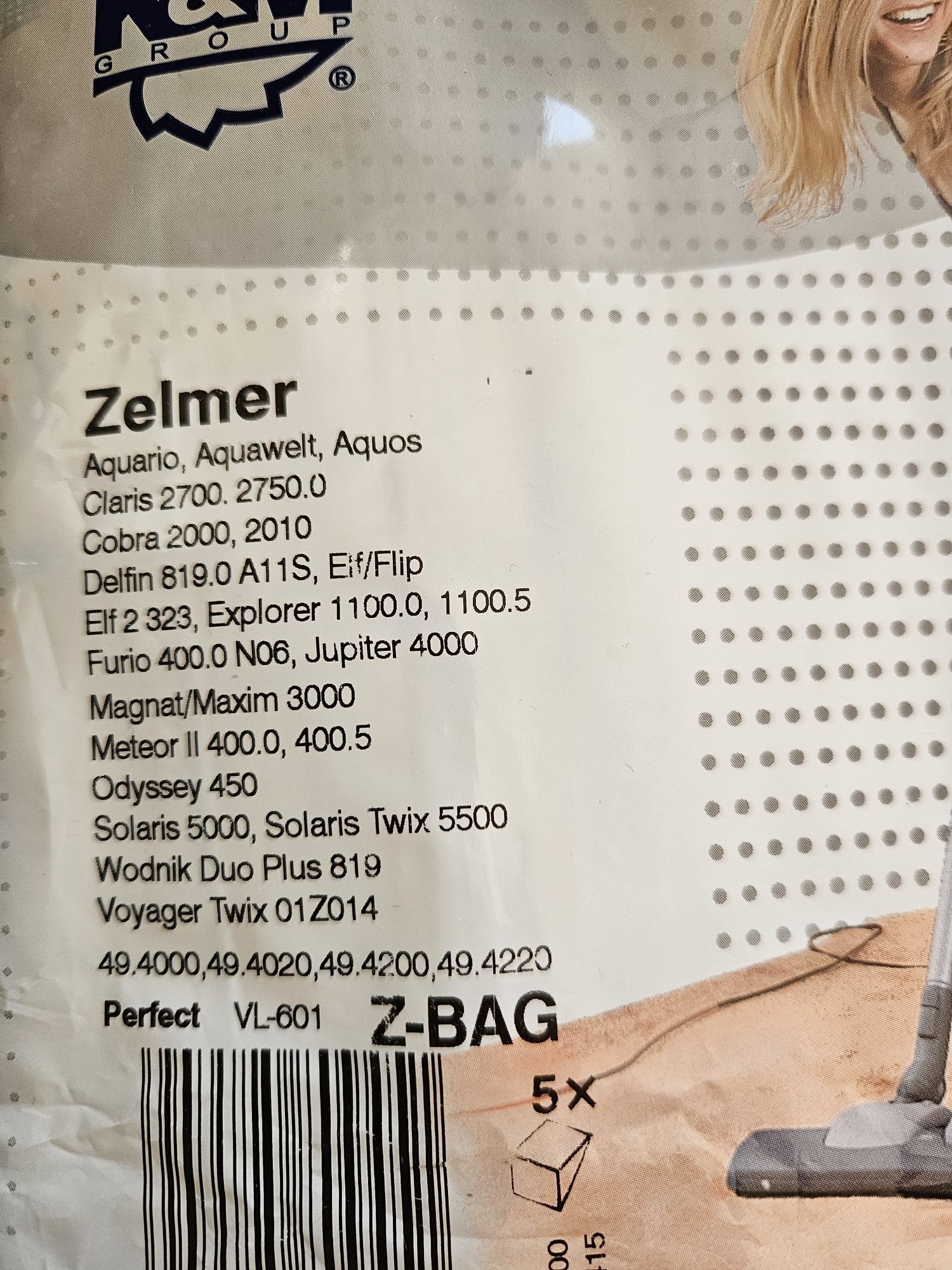 Zelmer worki VL-601