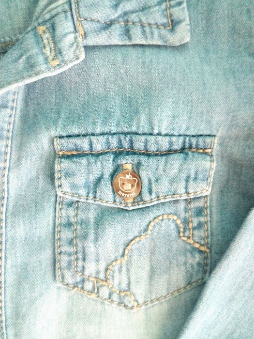 Roupa de menino: Camisa de ganga / camiseiro - 12 meses / 1 ano