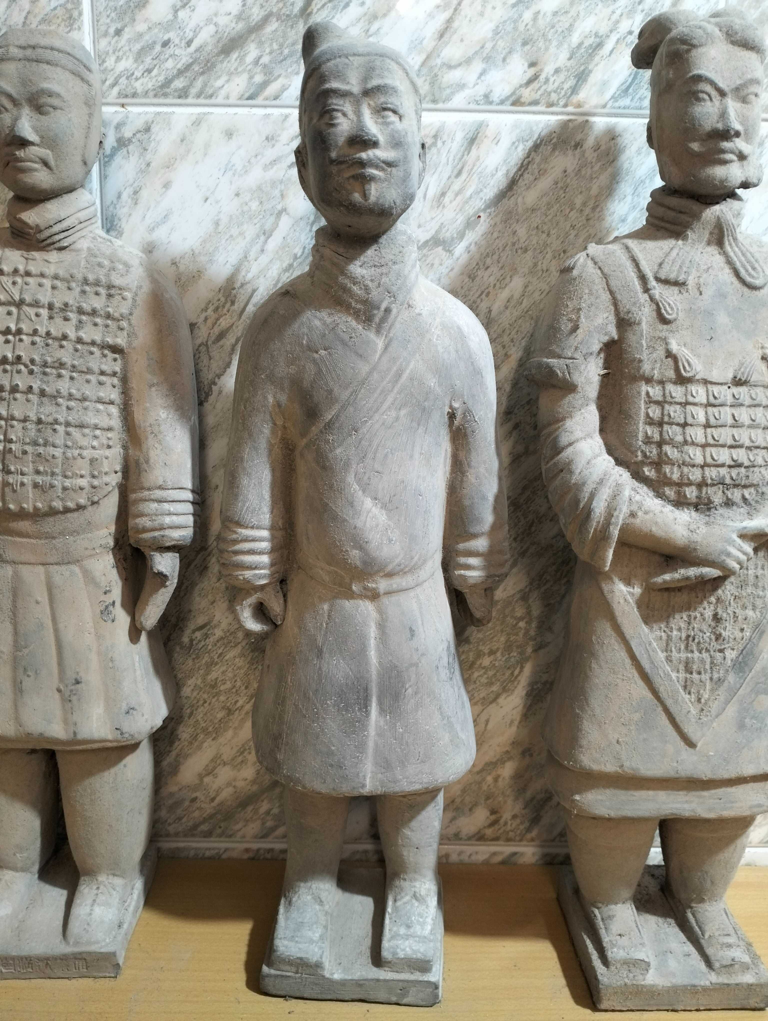 Conjunto de 4 guerreiros terracota da china (Raros)