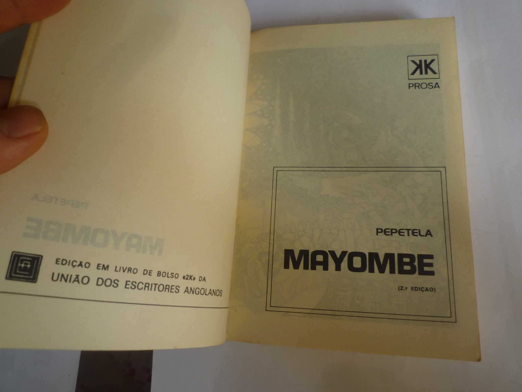 Mayombé de Pepetela das Edições União dos Escritores Angolanos
