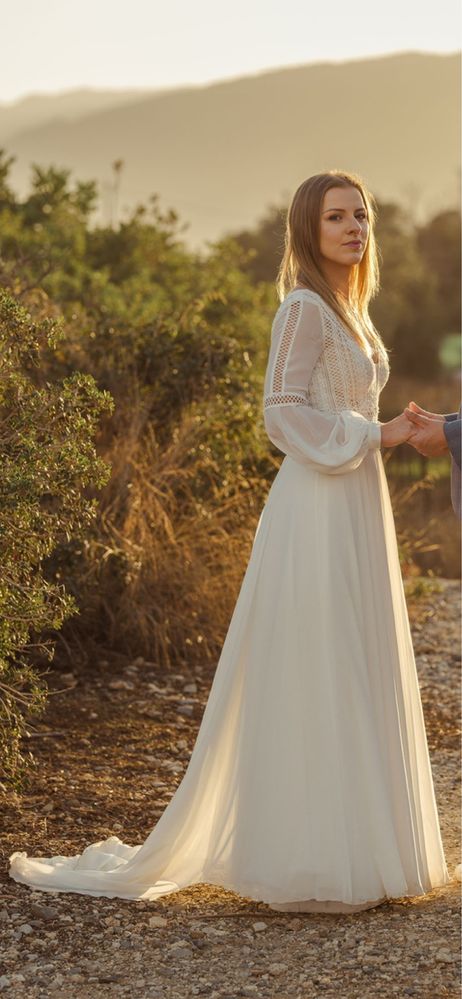 Suknia Ślubna Boho Rustykalna
