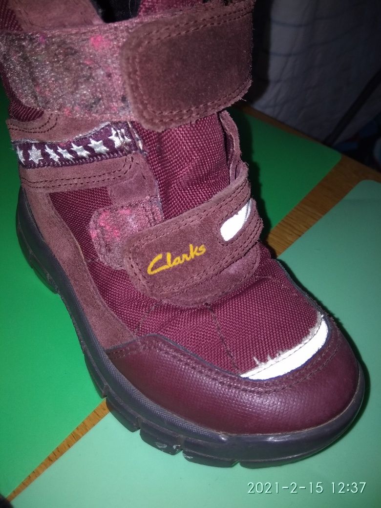 Зимние сапоги Clarks 27р.