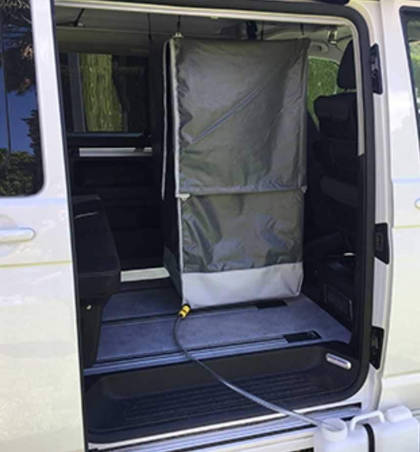Duche portátil para Campervan e Geleira elétrica 30 litros