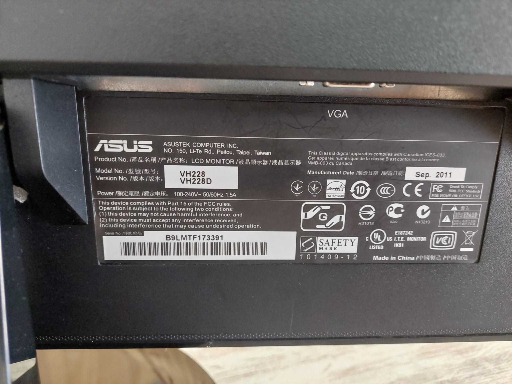 Monitor ASUS VH228D FHD