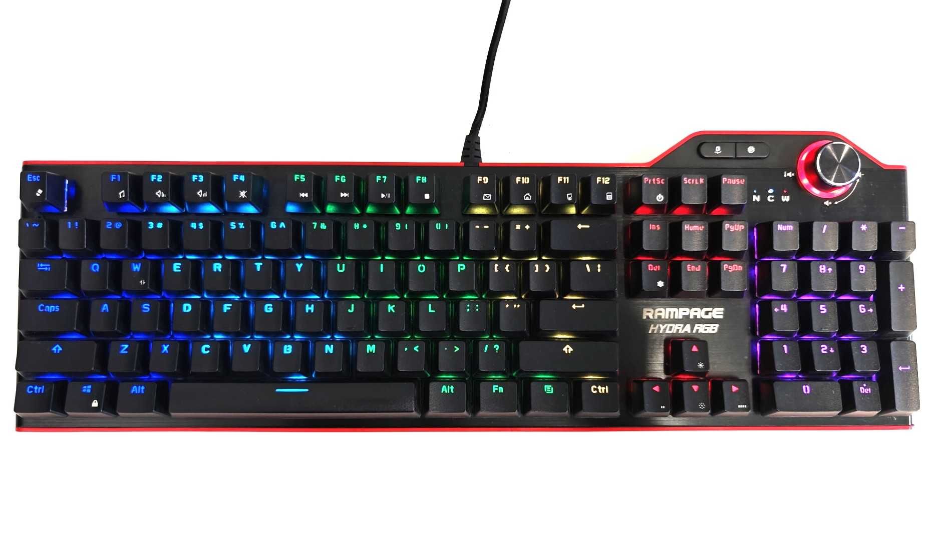klawiatura mechaniczna RAMPAGE HYDRA R6 RGB