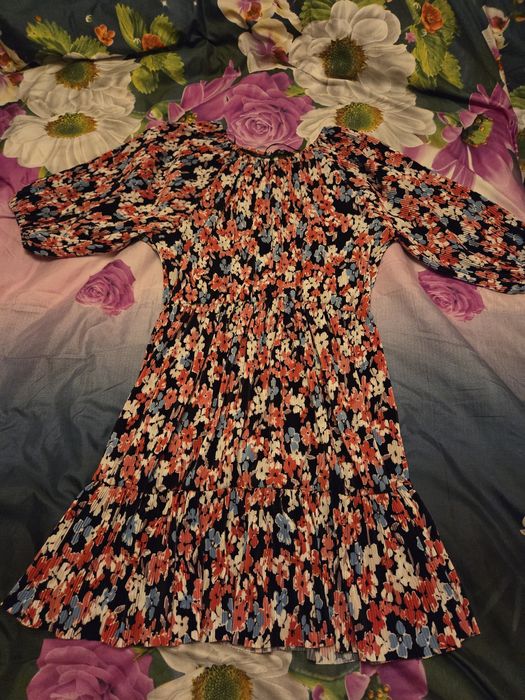 Nowa kolorowa plisowana sukienka XXL