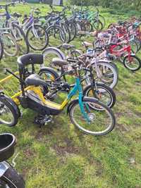 34 rowery dziecięce na handel lub dla wypożyczalini rowerowej