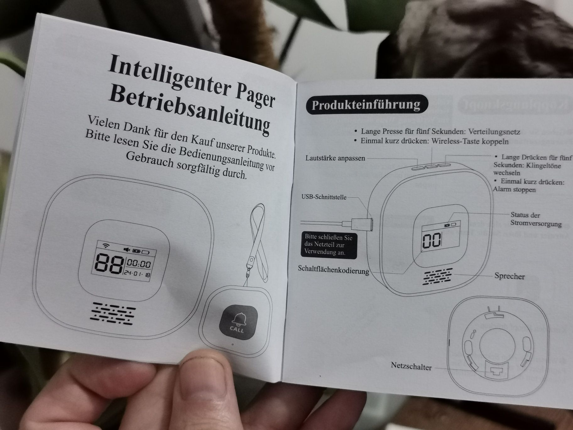 Система сповіщення Tuya Smart WiFi Pager для екстреної допомоги