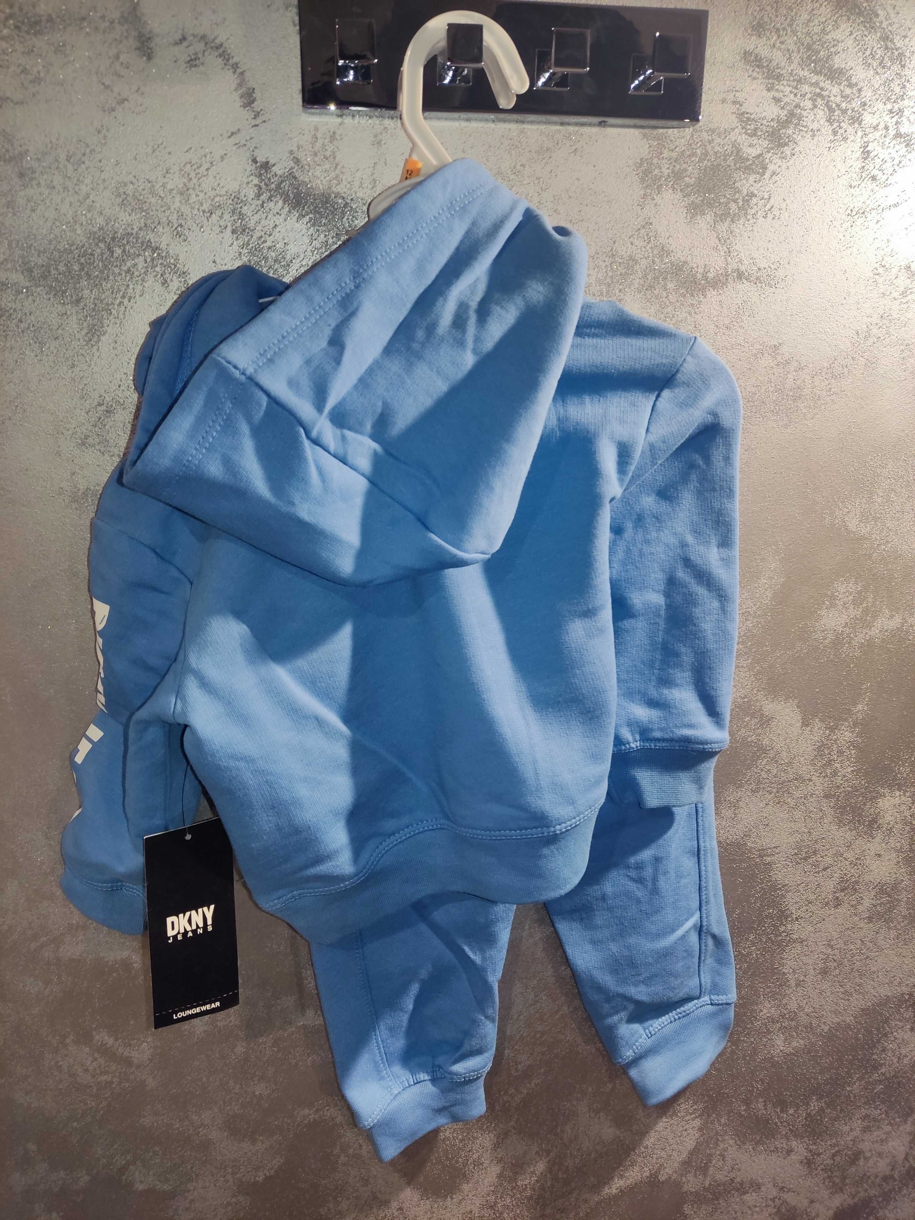 [NOWY] Dres dziecięcy z kapturem 12 miesięcy | 1 rok | DKNY Niebieski