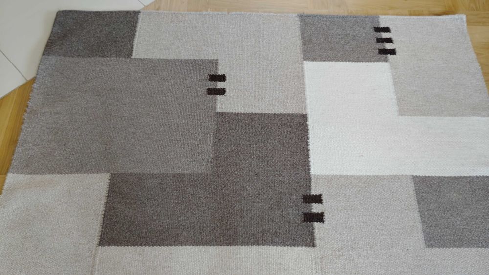 Skandynawski dywan,kilim wełniany 200/140