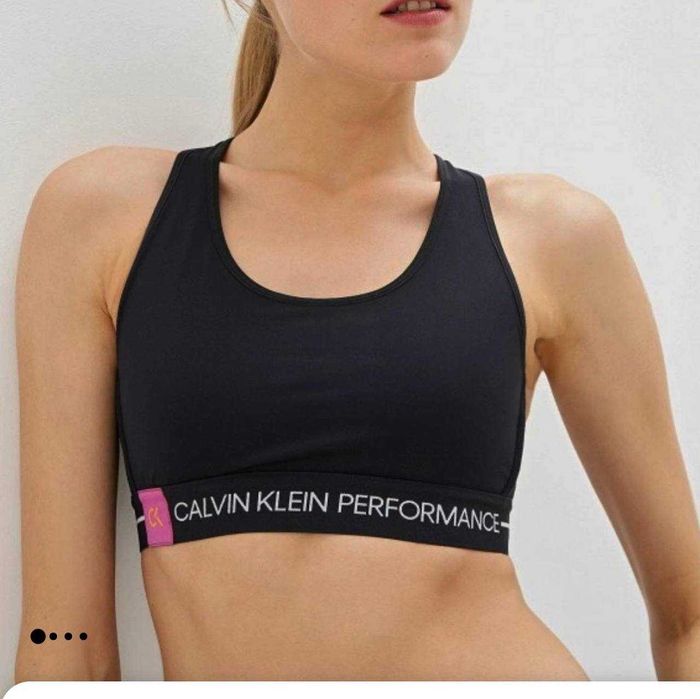 Спортивный топ calvin klein чёрный