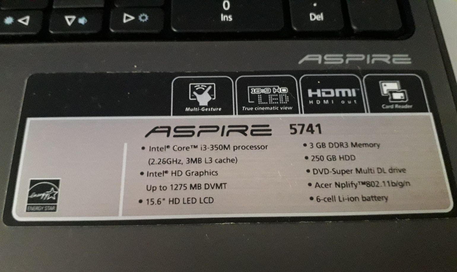 Acer Aspire 5741