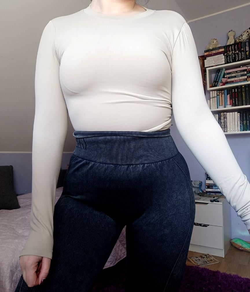 Top L odkryte plecy jasny sportowy