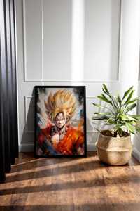 Plakat na Ścianę Obraz Dragon Ball Z Son Goku SSJ2 Anime 50x70 cm