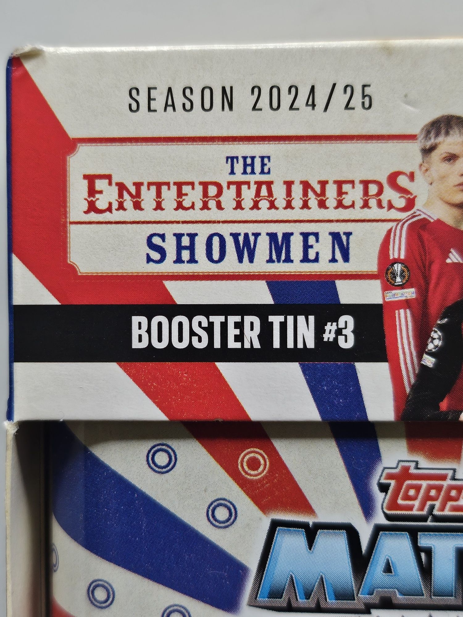 Mini Puszka Topps Match Attax 2024/25 "The Entertainers Showmen" karty