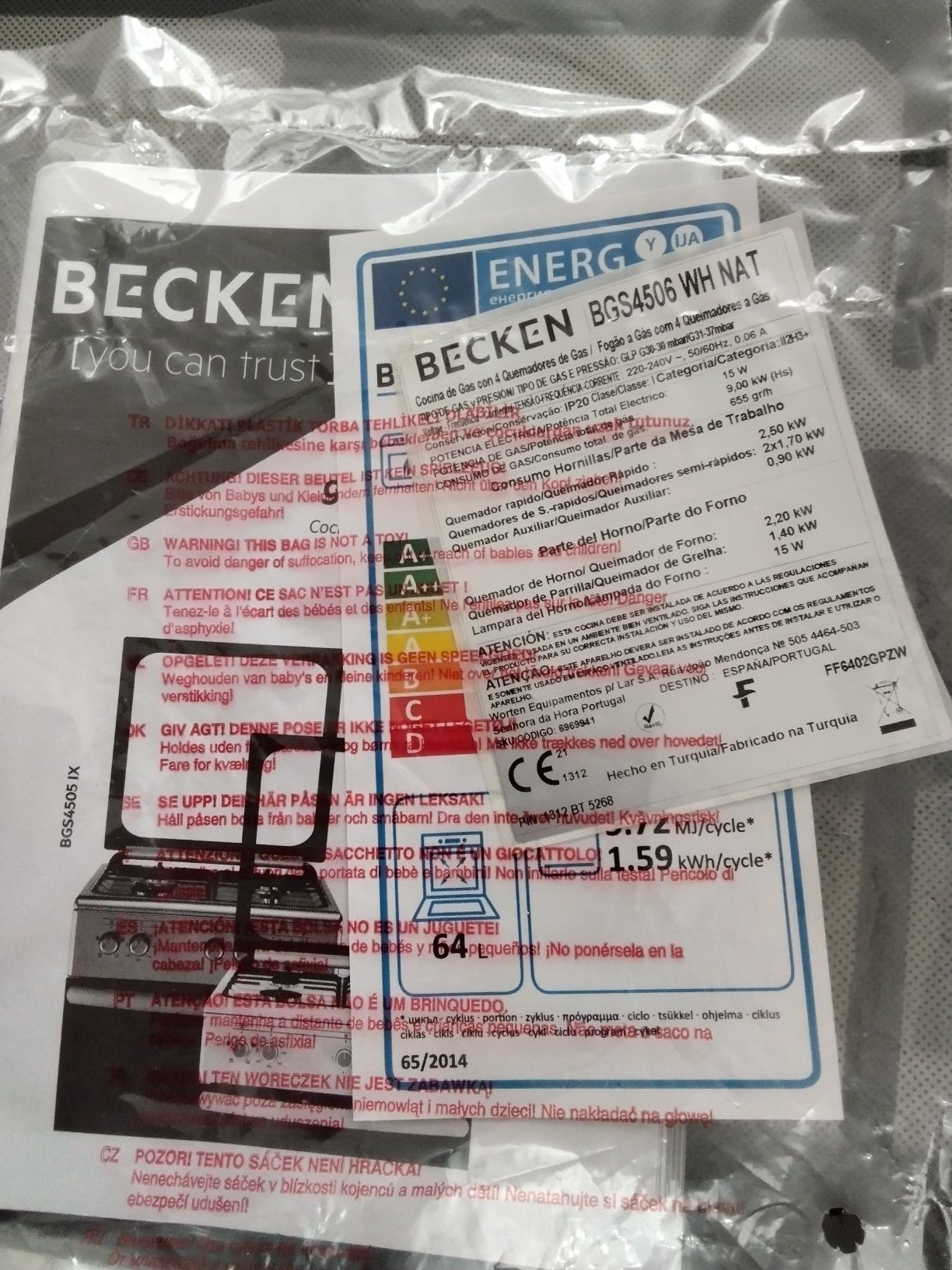 Fogão a gás BECKEN