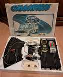 Pista de carros eléctricos anos 80.