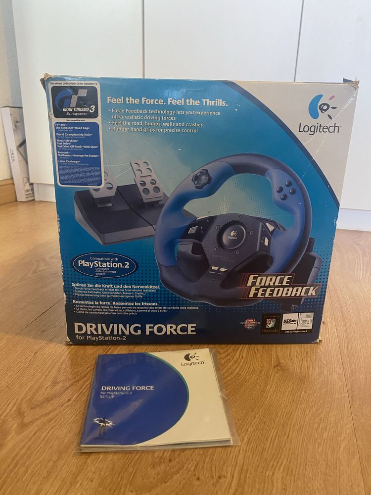 Volante Logitech para ps2 e compativel para ps3