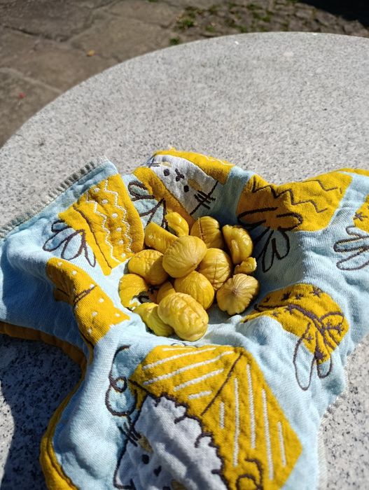 Castanhas sem químicos
