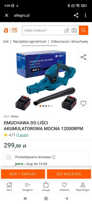 Mocna dmuchawa do liści