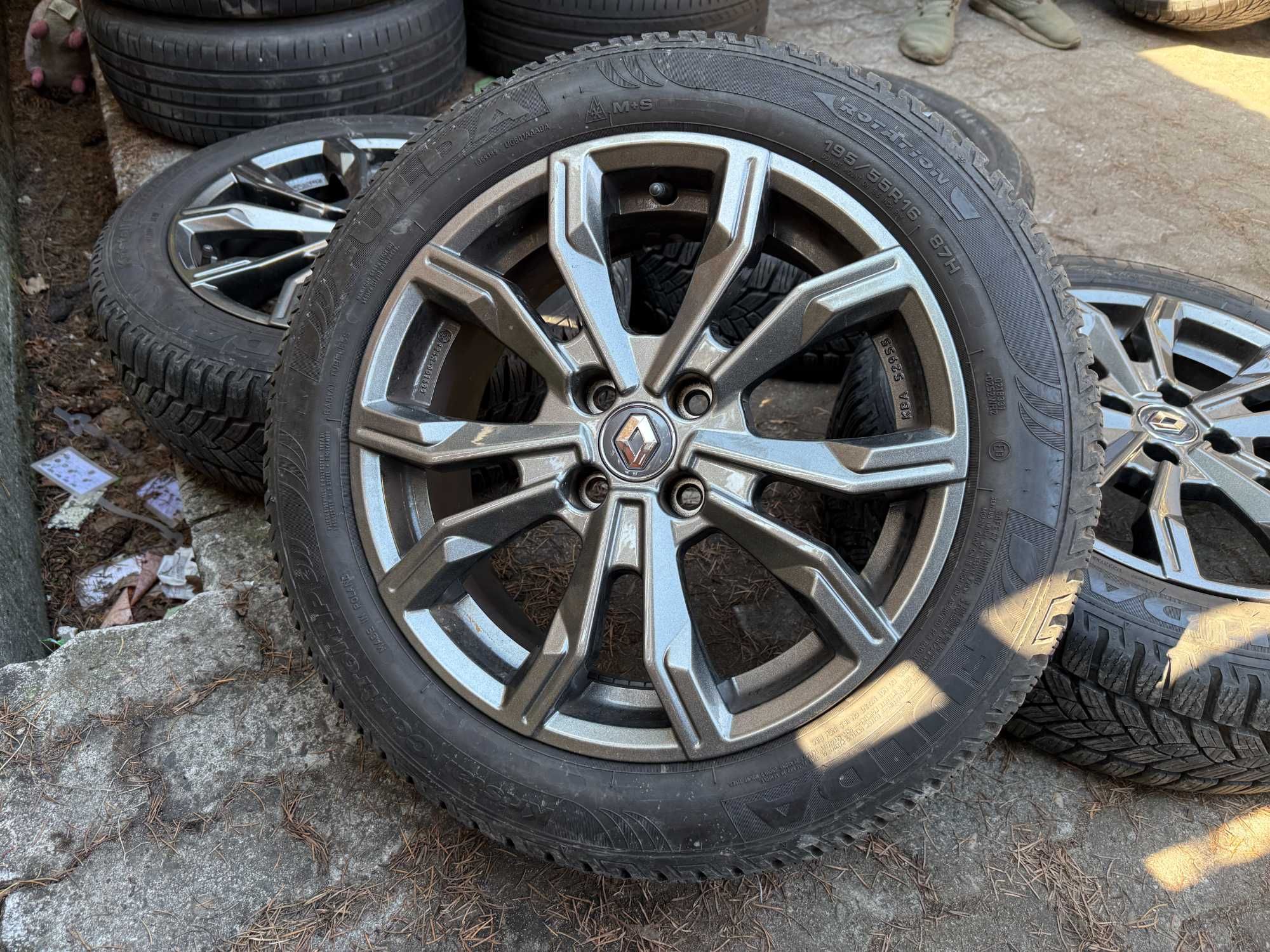 Felgi aluminiowe 16" 4x100 Renault Clio Dacia Logan Sandero z oponami