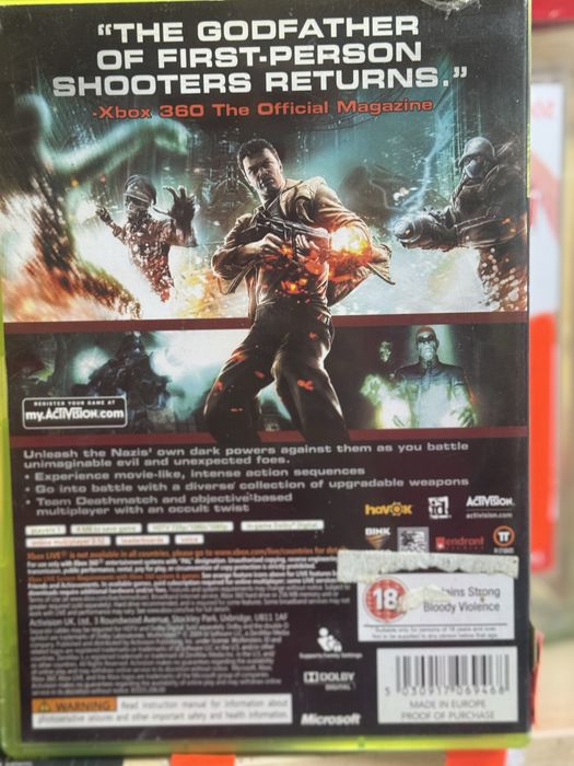 Gra na Xbox 360 Wolfenstein