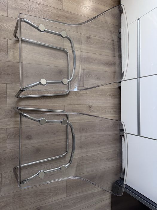 TOBIAS Krzesła, przezroczysty/chrom IKEA