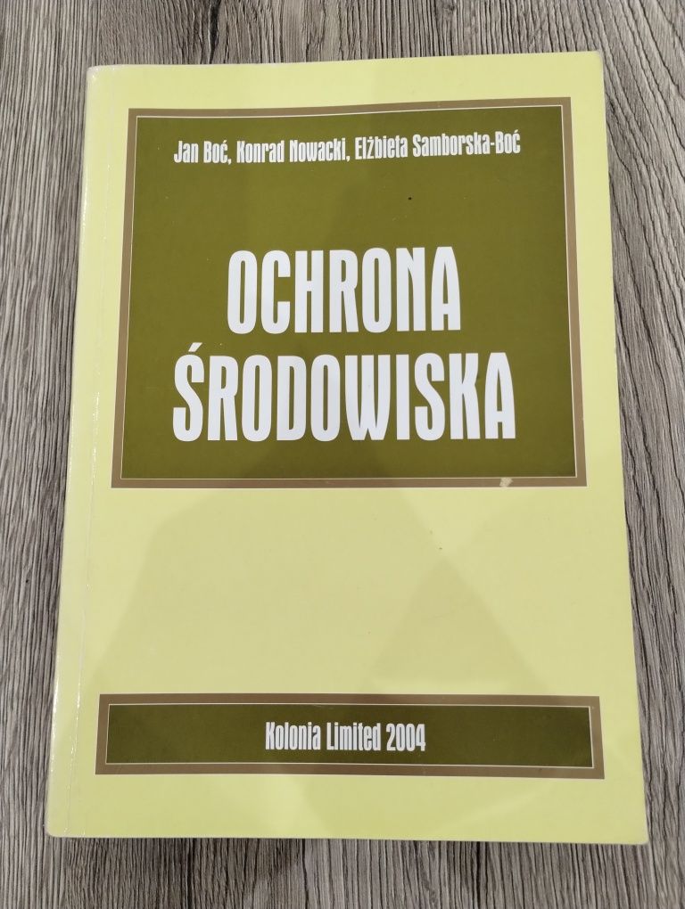 Książka - Ochrona środowiska