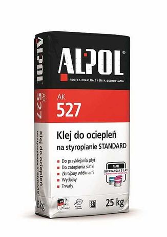 Alpol STANDARD AK527 zaprawa klej do styropianu i zatapiania siatki